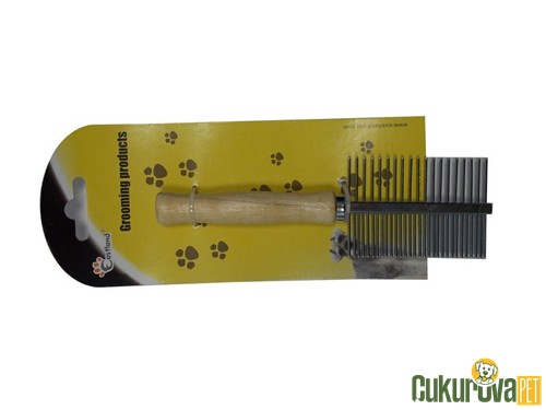 Eastland Ahşap Saplı Kedi & Köpek Tarağı