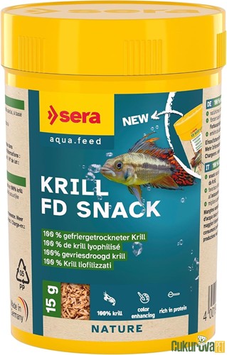 Sera Fd Krill Snack Granül Yemi 100 Ml - 15 Gr