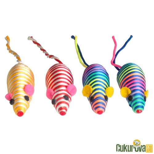 Eastland Fare Kedi Oyuncağı Farklı Renkli - 4'Lü