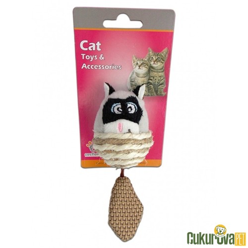 Eastland İpli Rakun Kedi Oyuncağı 6 x 5 Cm
