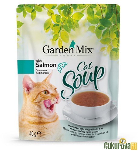 GardenMix Cat Soup Salmon Somonlu Kedi Çorbası 40 Gr