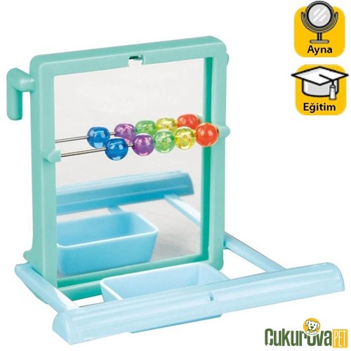 Karlie Boncuklu Ayna Kuş Oyuncağı 10 x 7 x 9 Cm