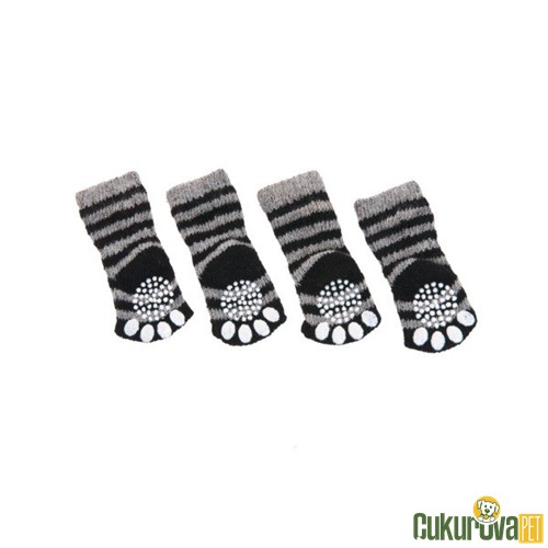 Karlie Kaymaz Köpek Çorabı 4'Lü S - 45 x 35 Mm