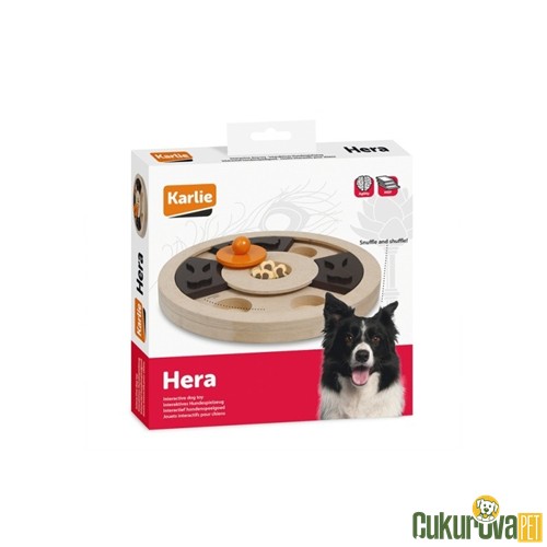 Karlie Hera Ahşap Köpek Zeka Oyuncağı 25 x 25 x 2.5 Cm