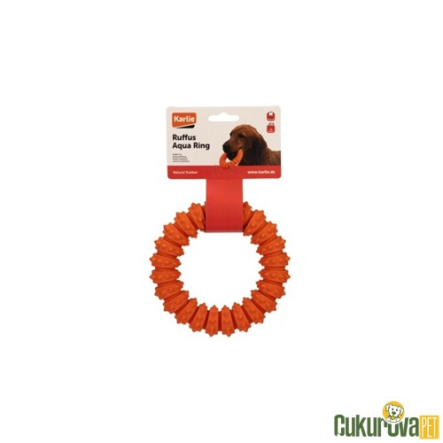 Karlie Plastik Halka Köpek Oyuncağı Turuncu - 15 Cm