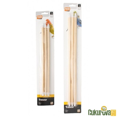 Karlie Ahşap Kuş Tüneği 3'Lü - 35 x 12 Mm