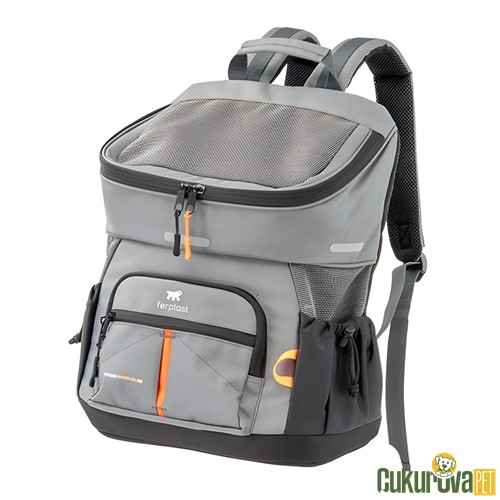 Ferplast Voyager 400 Kedi & Köpek Taşıma Çantası Gri - 33 x 23 x 41 Cm