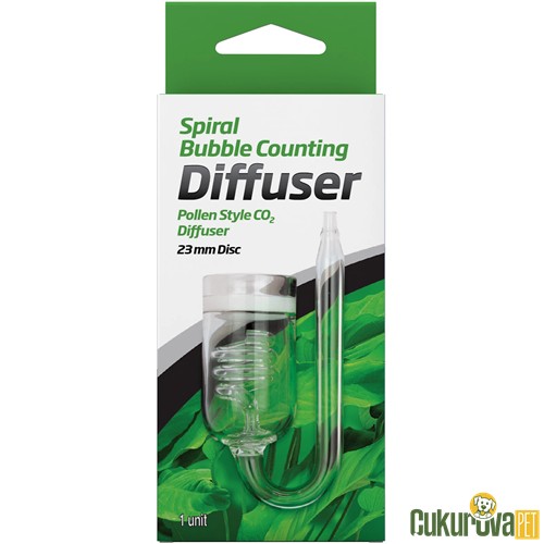 Seachem Bubble Diffuser Silindir Cam Difizör Bitki Co2 Aksesuarı 23 Mm