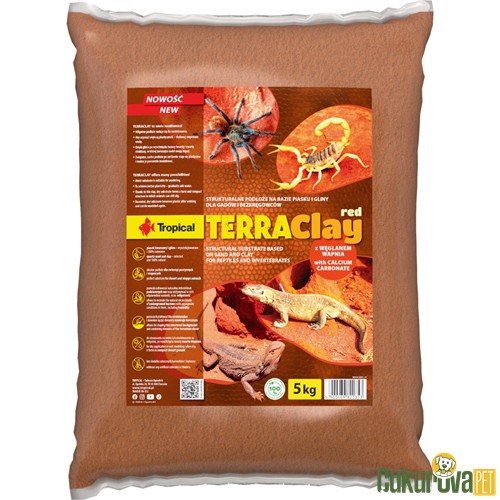 Tropical Terraclay Red Sürüngen Taban Malzemesi 5 Kg