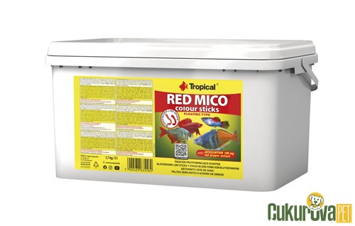 Tropical Red Mico Colour Sticks Yem 5 L - 1.7 Kg