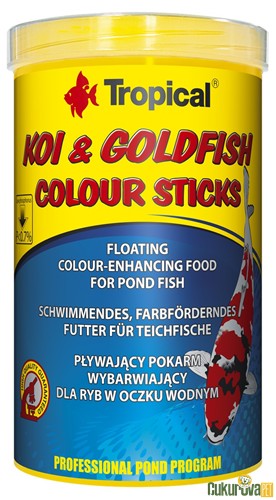 Tropical Koi & Goldfish Colour Sticks Yem 1000 Ml - 90 Gr