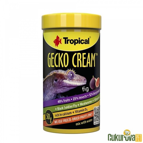 Tropical Gecko Cream Fig İncirli 100 Ml - 50 Gr