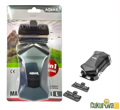 Aquael 2 In1 Floating Mıknatıslı Kazıyıcılı Cam Sileceği L - 10 Mm