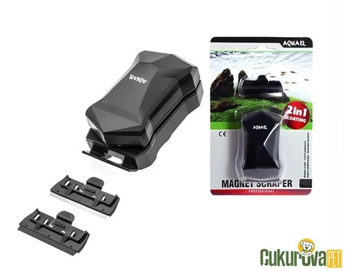 Aquael 2 In1 Floating Magnet Mıknatıslı Kazıyıcılı Cam Sileceği S - 6 Mm