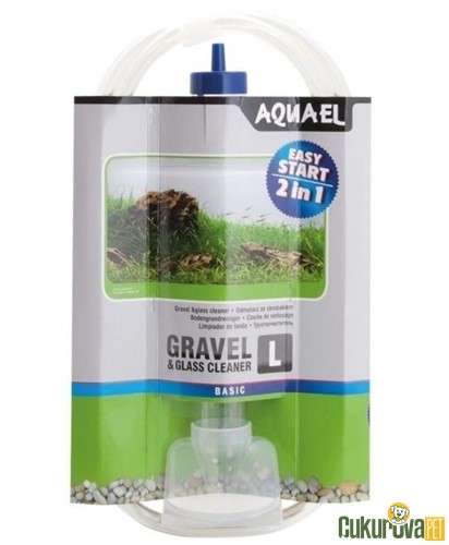 Aquael Gravel & Glass Cleaner Dip Sifonu L - 33 Cm
