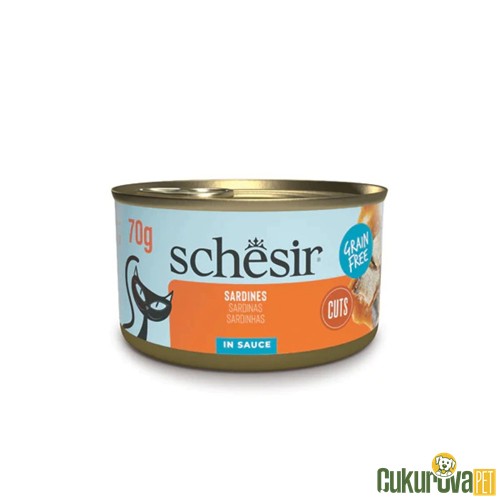 Schesir Sardalyalı Yetişkin Kedi Yaş Maması 70 Gr