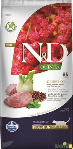 N&D Quinoa Digestion Kuzulu Ve Kinoalı Yetişkin Kedi Maması 5 Kg