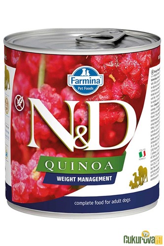N&D Quinoa Weight Management Kuzulu Ve Kinoalı Yetişkin Köpek Yaş Maması 285 Gr