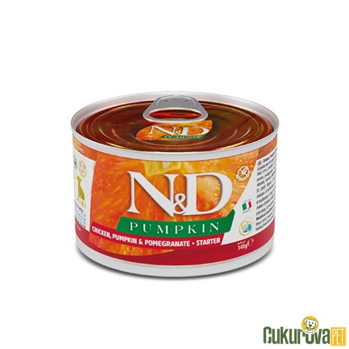 N&D Pumpkin Starter Mini Tavuklu Ve Balkabaklı Yavru Köpek Yaş Maması 140 Gr
