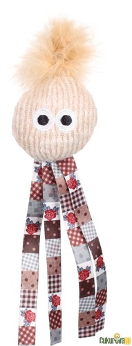 Flamingo Vinta Catnipli Tüylü Hışırtılı Peluş Kumaş Kedi Oyuncağı 8 Cm