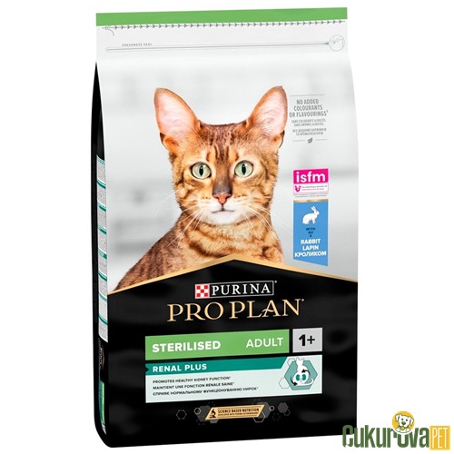 Pro Plan Renal Plus Sterilised Tavşanlı Kısırlaştırılmış Kedi Maması 10 Kg