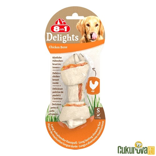 8 In 1 Delights Tavuklu Köpek Ödül Kemiği S 10 Cm - 35 Gr