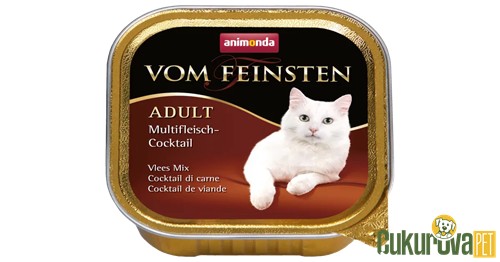 Animonda Vom Feinsten Adult Karışık Etli Yetişkin Kedi Yaş Maması 100 Gr