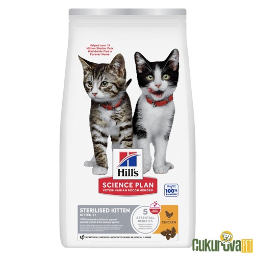 Hill's Science Plan Sterilised Kitten Tavuklu Yavru Kedi Maması 10 Kg