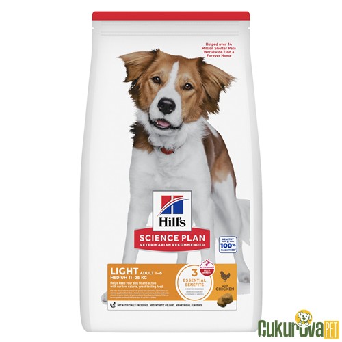 Hill's Science Plan Light Tavuklu Diyet Köpek Maması 14 Kg