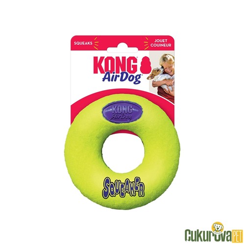 Kong Air Dog Donut Şeklinde Kumaş Köpek Oyuncağı M - 12 Cm