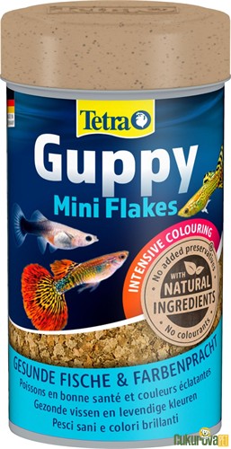 Tetra Guppy Mini Flakes Pul Yem 100 Ml - 30 Gr