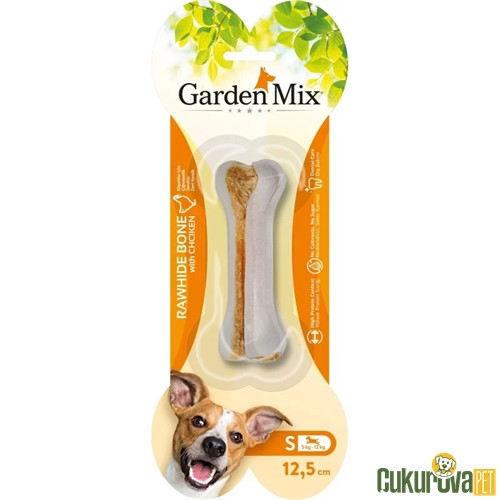 GardenMix Rawhide Bone Tavuklu Köpek Ödül Kemiği S - 12.5 Cm