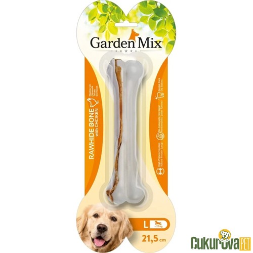 Garden Mix Tavuklu Deri Kemik Köpek Ödülü 21,5cm