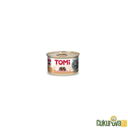 Tomi Somonlu ve Tavuklu Yetişkin Kedi Yaş Maması 85 Gr