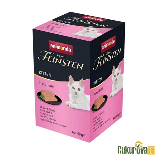 Animonda Vom Feinsten Karışık Etli Pate Yavru Kedi Yaş Maması 6 x 100 Gr