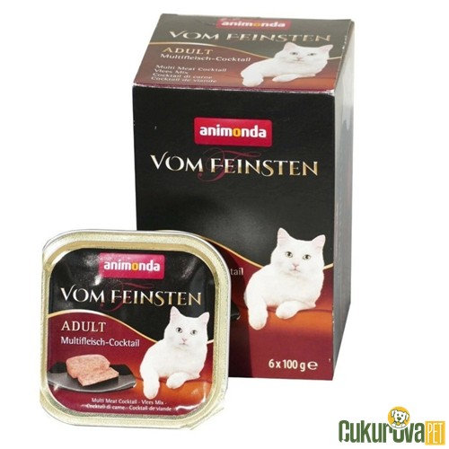 Animonda Vom Feinsten Karışık Etli Yetişkin Kedi Yaş Maması 6 x 100 Gr