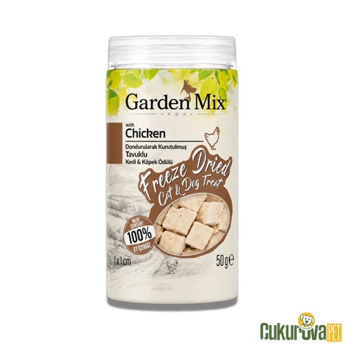 Gardenmix Freeze Dried Tavuklu Kedi & Köpek Ödül Maması 50 Gr
