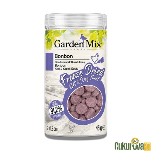Gardenmix Freeze Dried Bonbon Kedi & Köpek Ödül Maması 45 Gr