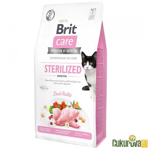 Brit Care Sterilized Sensitive Tavşanlı Kısırlaştırılmış Kedi Maması 7 Kg