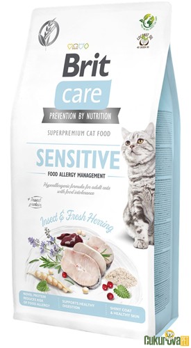 Brit Care Sensitive Larva Proteinli ve Ringa Balıklı Yetişkin Kedi Maması 7 Kg