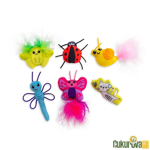 Catstages Cute As A Bug Catnipli Böcek Kedi Oyuncağı 6 Adet