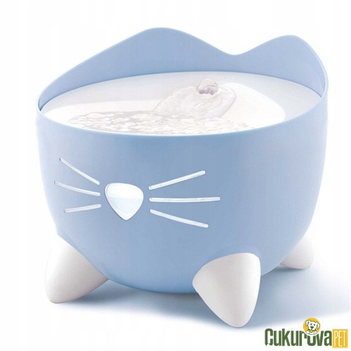 CATIT PIXI LED SEVİYE GÖSTERGELİ OTOMATİK KEDİ SU SEBİLİ 2 L - MAVİ