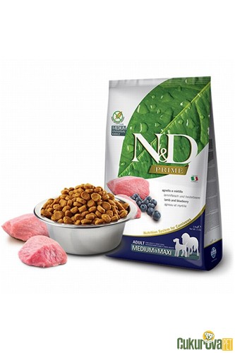 N & D PRIME KUZULU YABAN MERSİNLİ ORTA IRK YETİŞKİN KÖPEK MAMASI 2.5 KG