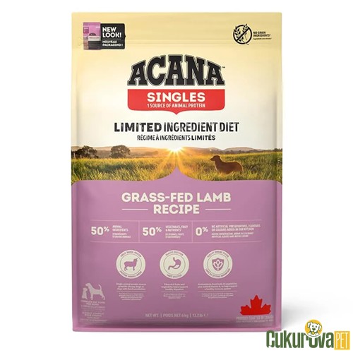 Acana Singles Grass - Fed Lamb Köpek Maması 6 Kg