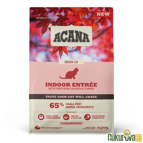 ACANA INDOOR ENTREE STERILISED KISIRLAŞTIRILMIŞ KEDİ MAMASI 4.5 KG