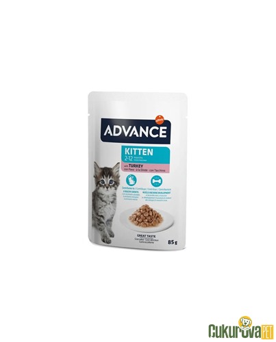 ADVANCE HİNDİLİ YAVRU KEDİ YAŞ MAMASI 85 GR