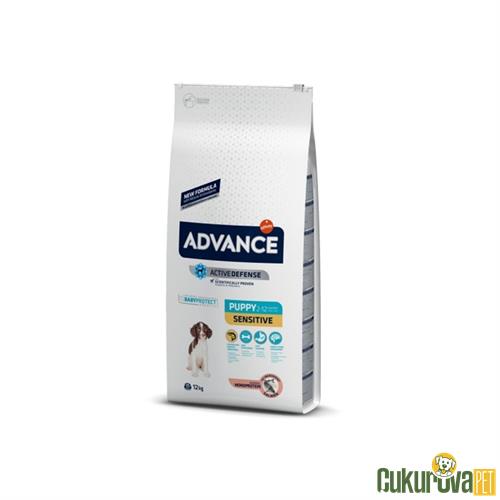 ADVANCE SOMONLU VE PİRİNÇLİ HASSAS SİNDİRİM SİSTEMİ İÇİN YAVRU KÖPEK MAMASI 12 KG 