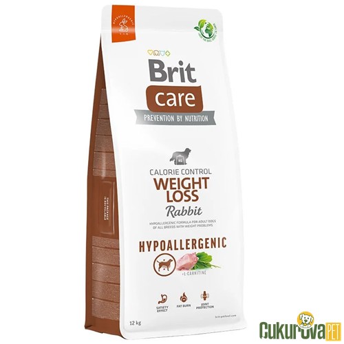BRIT CARE HİPOALERJENİK WEIGHT LOSS TAVŞAN ETLİ KİLO DENGELEYİCİ YETİŞKİN KÖPEK MAMASI 12 KG