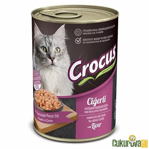 CROCUS CİĞERLİ YETİŞKİN KEDİ KONSERVESİ 400 GR