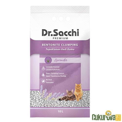 DR. SACCHI LAVANTA KOKULU BENTONİT KEDİ KUMU 10 L